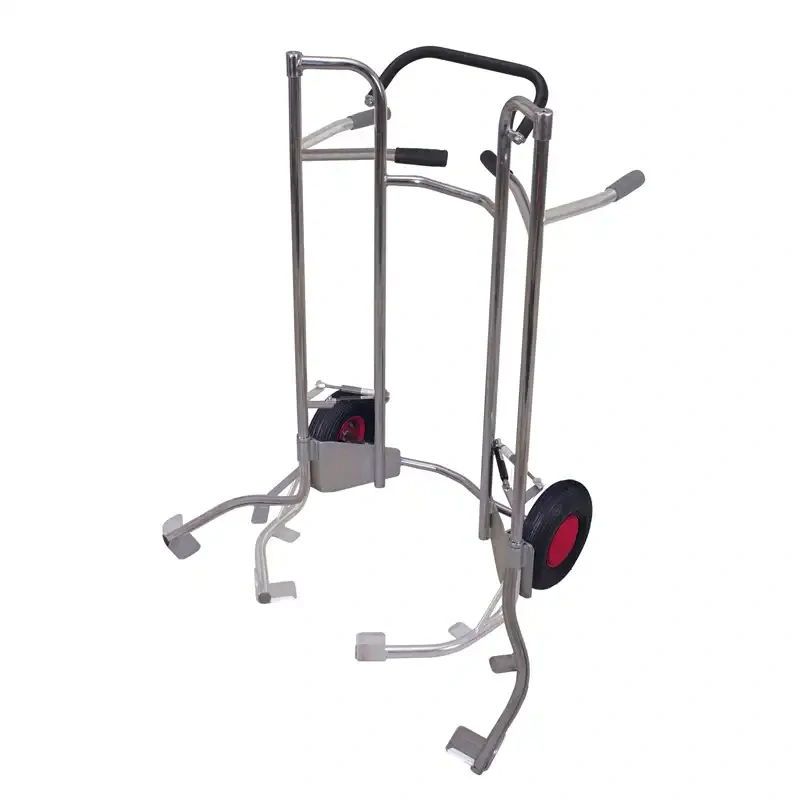 Rudla na pneumatiky sk-710.312 VARIOFIT, nízka, pozinkovaná, fúkacie kolesá, nosnosť 200 kg