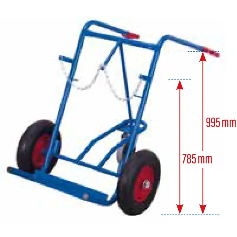 Rudla na plynové fľaše fk-1303, 2 plynové fľaše 40 - 50 l