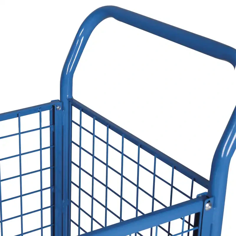 Plošinový vozík sw-500.401 VARIOFIT, 4 steny - sieťovina, 850 x 450 mm, 400 kg