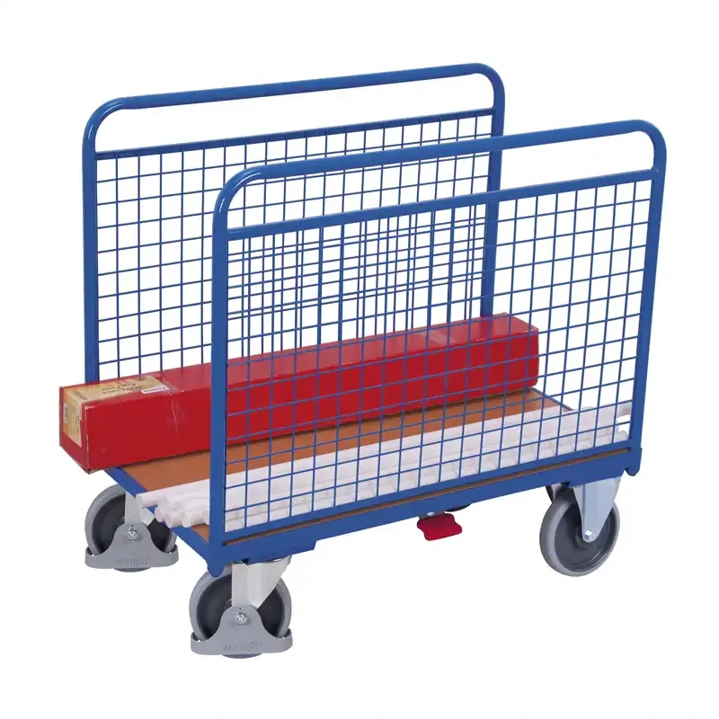 Plošinový vozík s bočnicami zo sieťoviny sw-600.239 VARIOFIT, 1060 x 540 mm, 500 kg