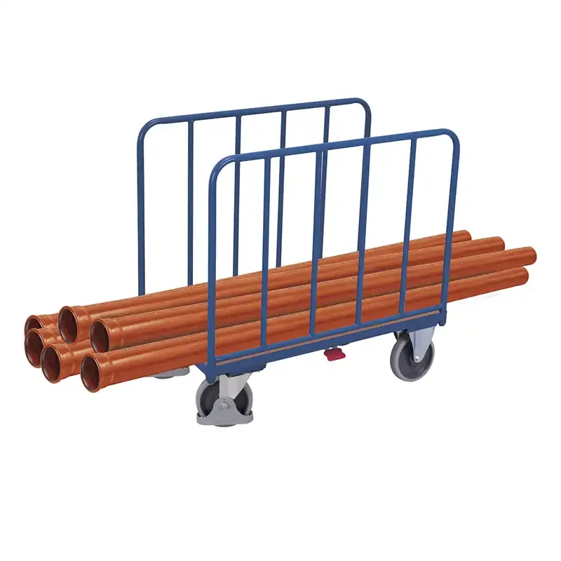 Plošinový vozík s bočnicami z trubiek sw-700.203 VARIOFIT, 1060 x 640 mm, 500 kg