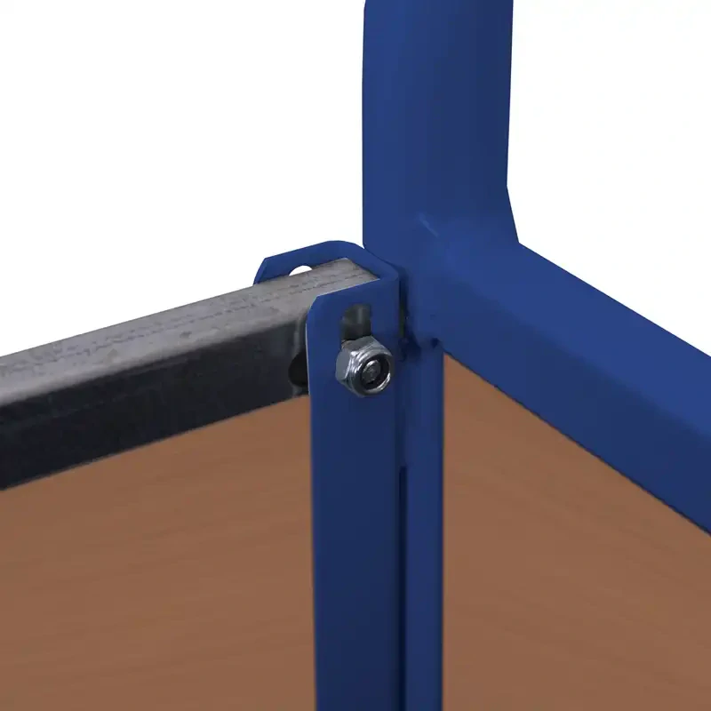 Plošinový vozík sw-700.400 VARIOFIT, 4 steny - MDF doska, 1000 x 650 mm, 500 kg