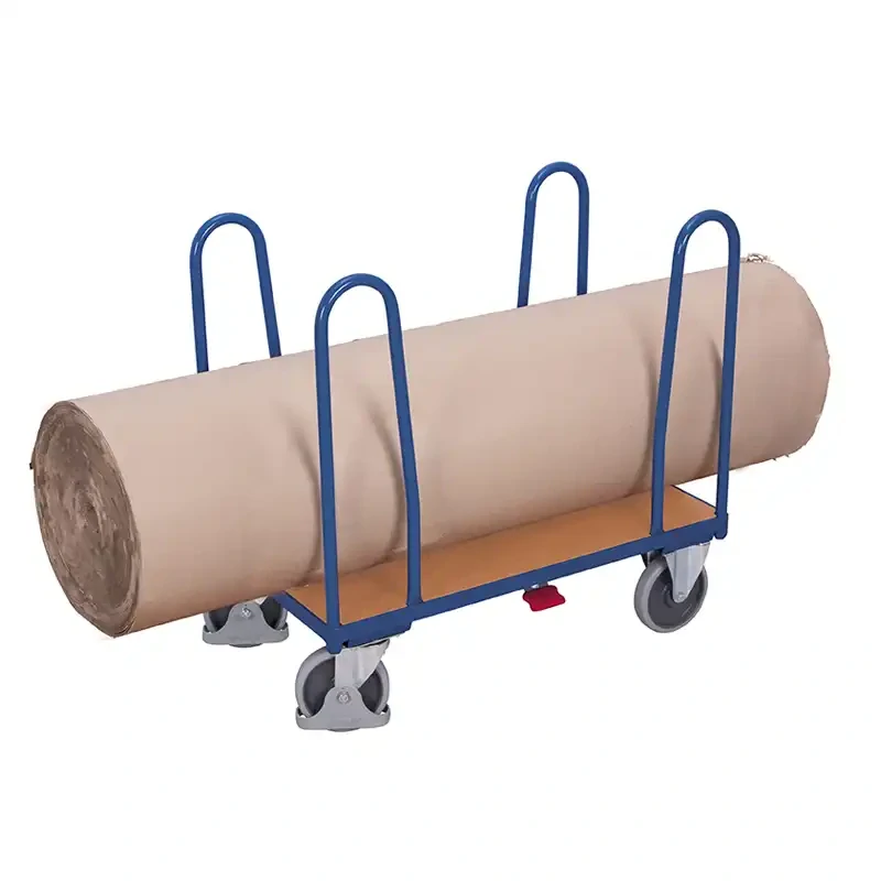Plošinový vozík 4 bočné madlá z trubiek sw-500.204 VARIOFIT, 910 x 440 mm, 400 kg