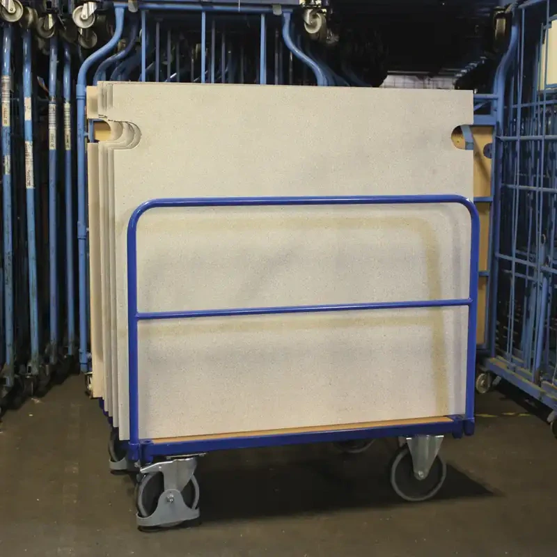 Plošinový vozík s bočnicami z trubiek sw-700.205 VARIOFIT, 990 x 640 mm, 500 kg