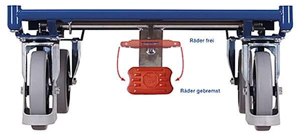Dielenský policový vozík so zásuvkami sw-600.608 VARIOFIT, 985 x 590 mm, 250 kg