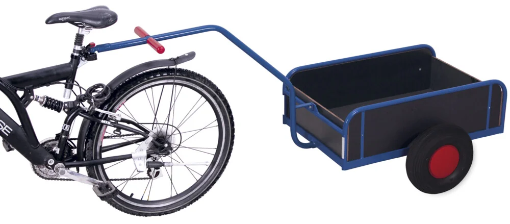 Dvojkolesový príves za bicykel s bočnicami VARIOfit zu-1392 - hlavný pohľad
