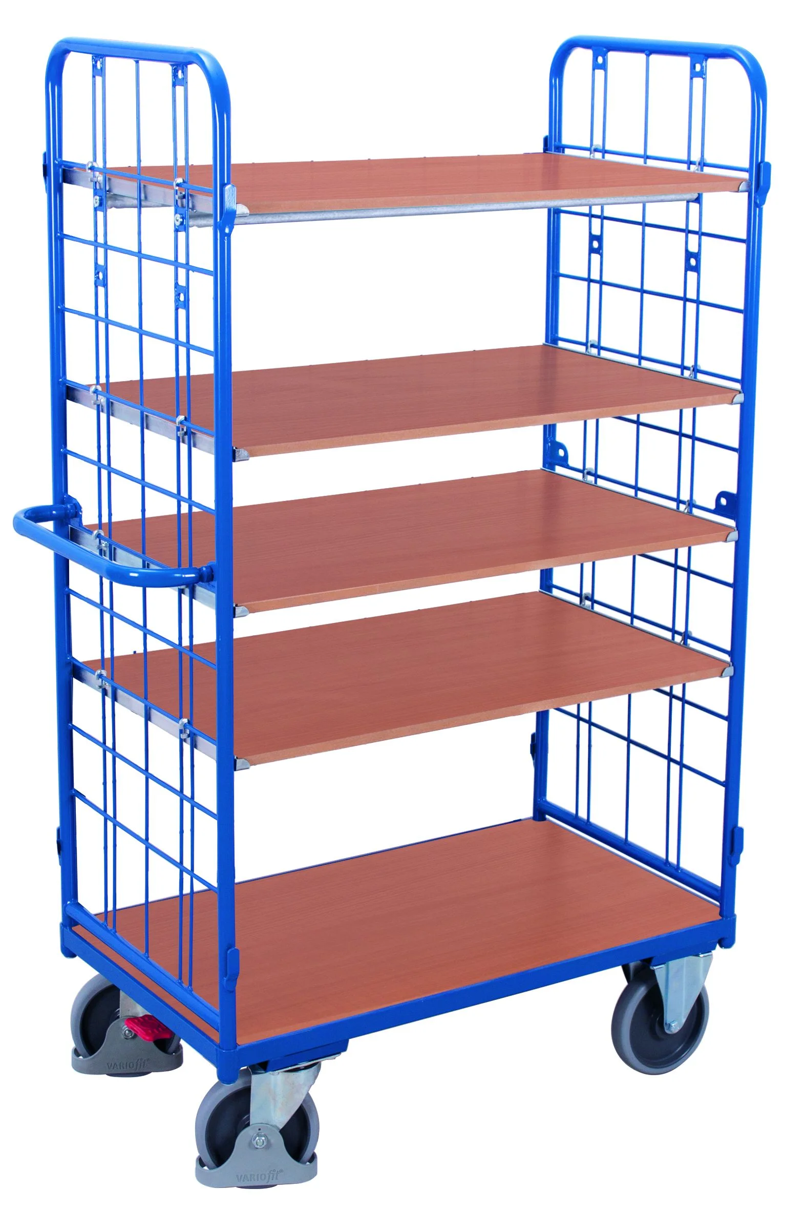 Etážový vozík s konštrukciou zo sieťoviny sw-500.237 VARIOFIT, 850 x 500 mm, 400 kg