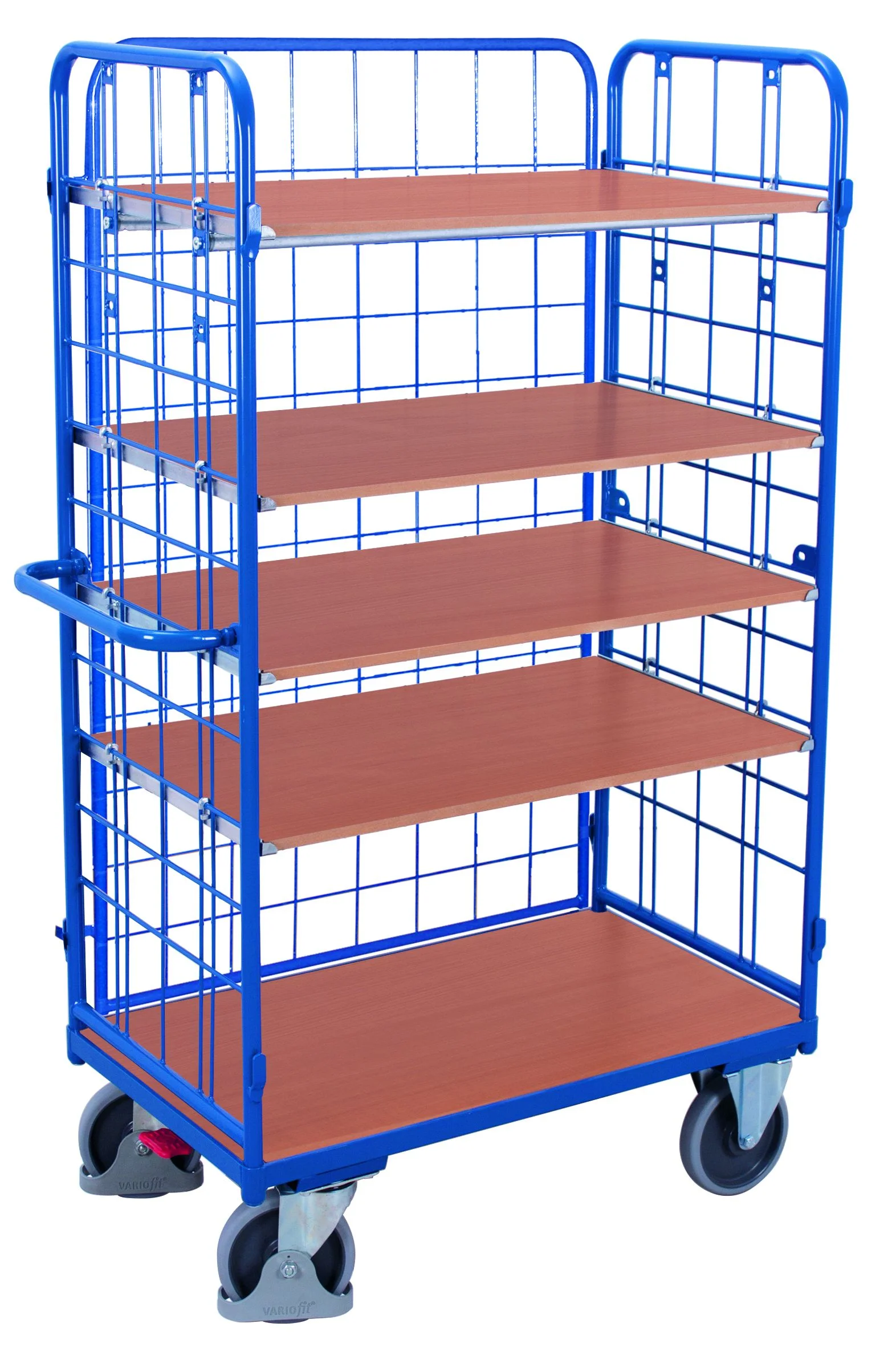 Etážový vozík s konštrukciou zo sieťoviny sw-600.305 VARIOFIT, 1000 x 600 mm, 500 kg