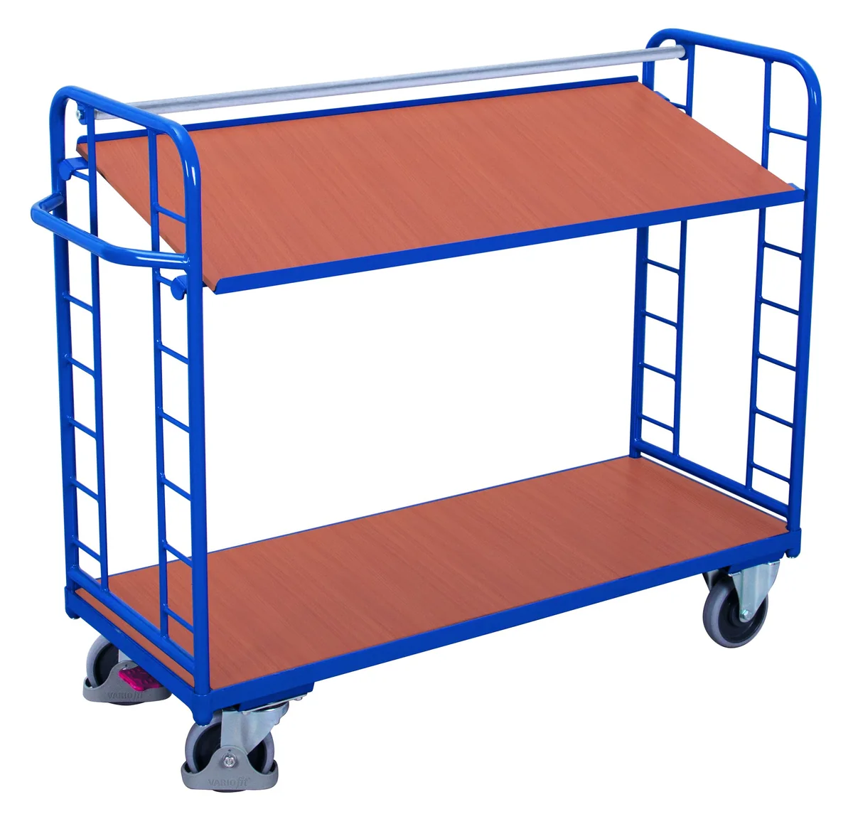 Etážový vozík s naklápateľnými policami MDF sw-540.200 VARIOFIT, 1355 x 550 mm, 250 kg