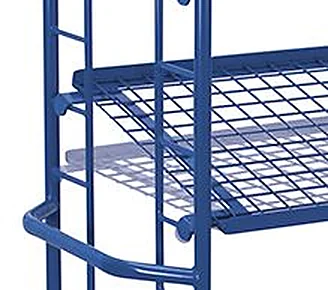 Etážový vozík s naklápateľnými policami zo sieťoviny sw-640.212 VARIOFIT, 1650 x 650 mm, 400 kg