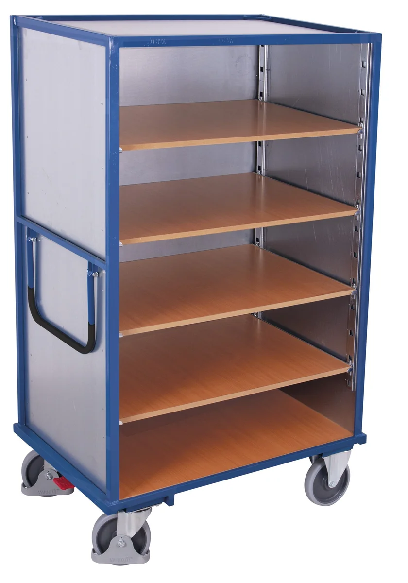 Etážový vozík so zváranou konštrukciou z plechu sw-700.412 VARIOFIT, 1045 x 685 mm, 500 kg