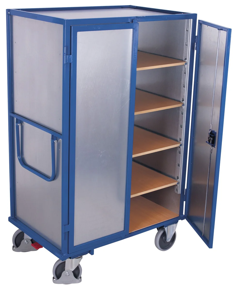 Etážový vozík so zváranou konštrukciou z plechu sw-700.988 VARIOFIT, 1045 x 685 mm, 500 kg