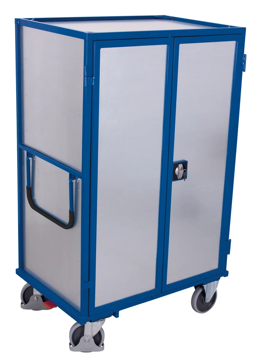 Etážový vozík so zváranou konštrukciou z plechu sw-800.988 VARIOFIT, 1245 x 785 mm, 500 kg