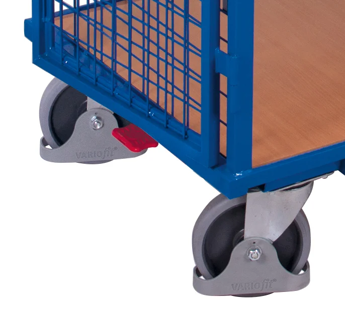Etážový vozík so zváranou konštrukciou zo sieťoviny sw-700.946 VARIOFIT, 1045 x 685 mm, 500 kg