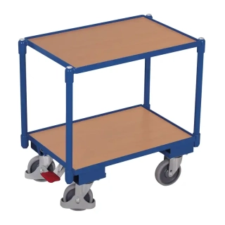 Vozík na EURO prepravky sw-410.540 VARIOFIT, 2 police, ložná plocha 605 x 410 mm