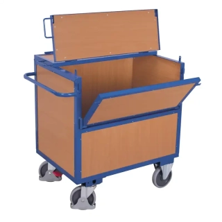 Skriňový vozík s vekom sw-800.407 VARIOFIT, MDF doska, 1170 x 770 mm, 500 kg