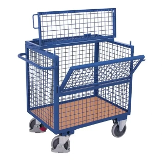 Skriňový vozík s vekom sw-700.405 VARIOFIT, sieťovina, 975 x 680 mm, 500 kg