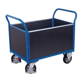 Plošinový vozík s vysokou nosnosťou sw-700.465 VARIOFIT, 4 steny, 995 x 650 mm, 1000 kg