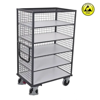ESD antistatický skriňový vozík s policami sw-700.860 VARIOFIT, bez dverí, 1115 x 730 x 1810 mm