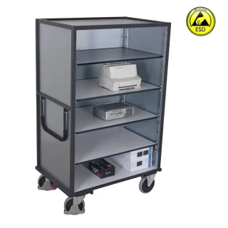 ESD antistatický skriňový vozík s policami sw-700.872 VARIOFIT, bez dverí, 1115 x 730 x 1810 mm