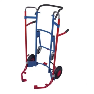Rudla na pneumatiky sk-710.306 VARIOFIT, s nastaviteľnou výškou rámu, s pomocnými kolieskami, nosnosť 200 kg