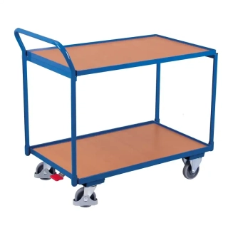 Policový vozík sw-600.500 VARIOFIT, 2 police, 985 x 590 mm, 250 kg