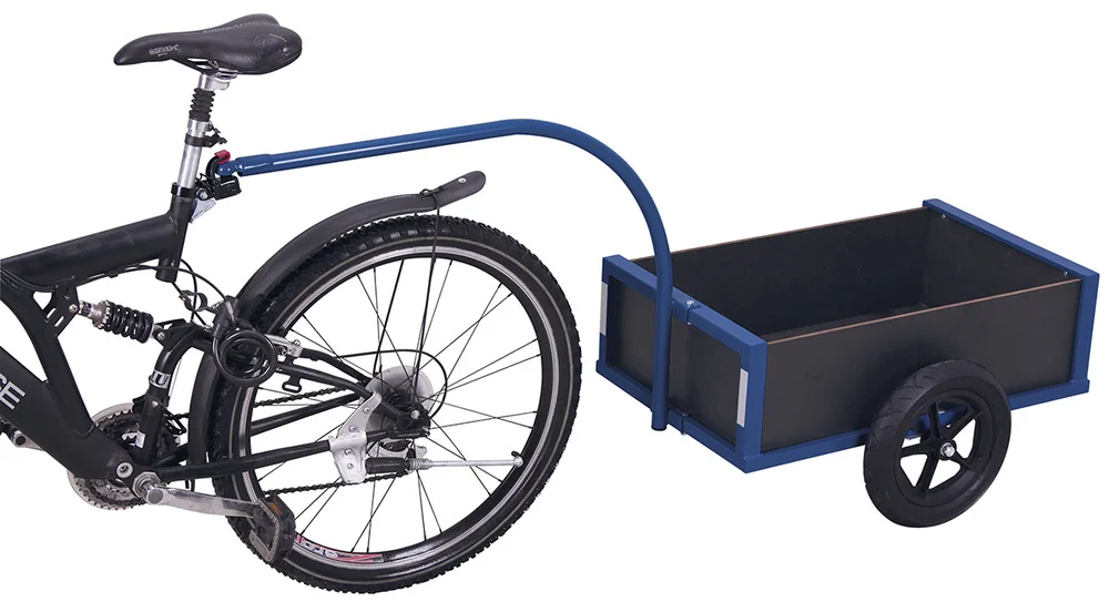 Ľahký dvojkolesový príves za bicykel VARIOfit zu-1180 - hlavný pohľad