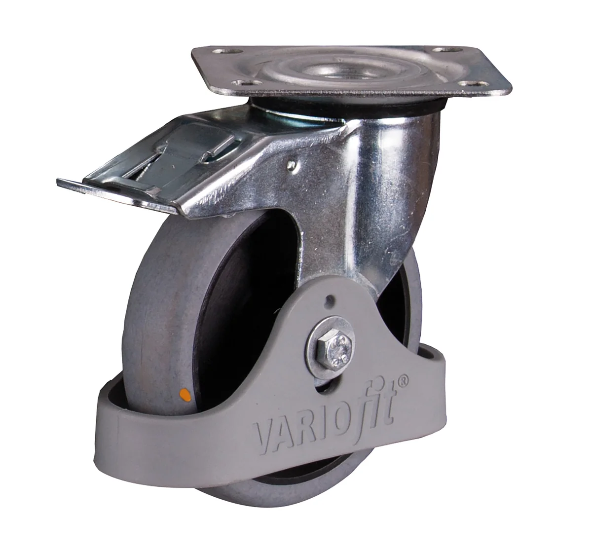 Otočné antistatické ESD koleso s brzdou 125 × 32 mm VARIOfit dpg-125.036 - hlavný pohľad