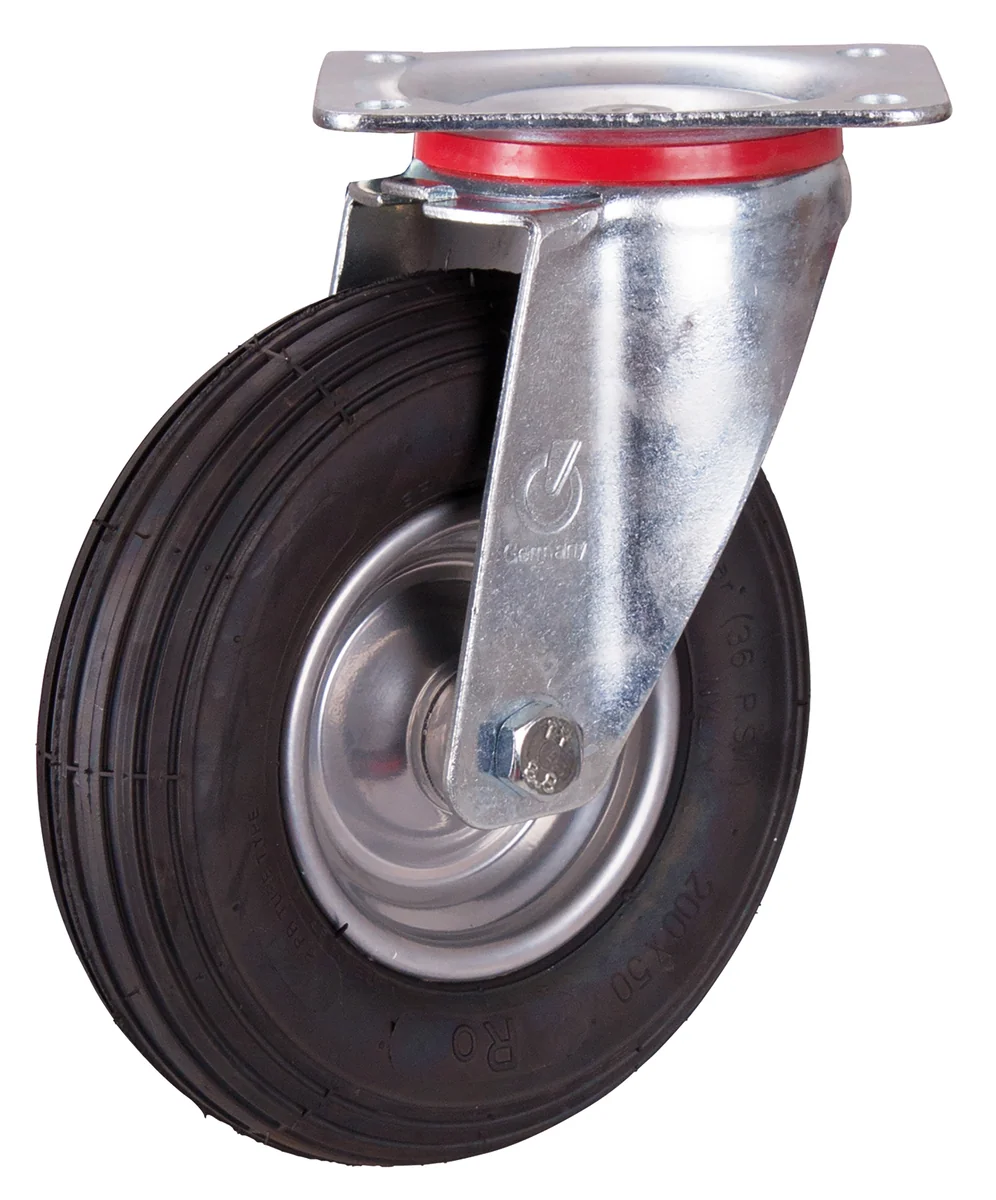 Otočné koleso 200 × 50 mm - nafukovacie koleso VARIOfit lpl-200.000 - hlavný pohľad