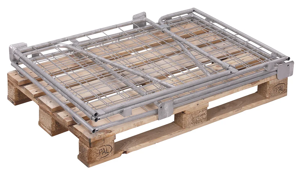 Paletová nadstavba TYP 65, žiarovo zinkovaná, výplň sieťovina s V-výrezom vpa-080.024 VARIOFIT, 1200 x 800 mm