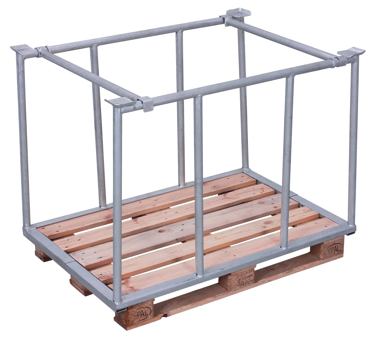 Paletová nadstavba TYP 75, výplň trubka čelá, pozinkovaná vpa-080.016 VARIOFIT, 1200 x 800 mm