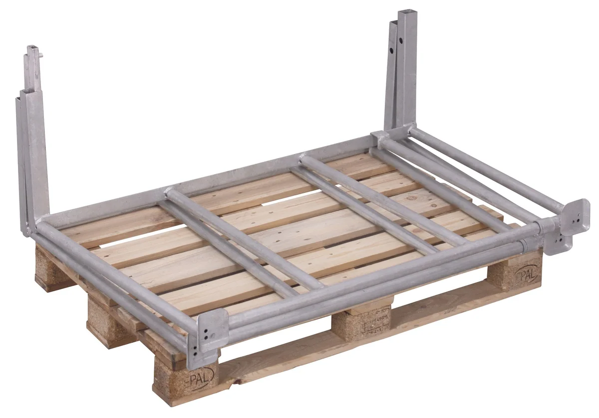 Paletová nadstavba TYP 75, výplň trubka čelá, pozinkovaná vpa-080.016 VARIOFIT, 1200 x 800 mm