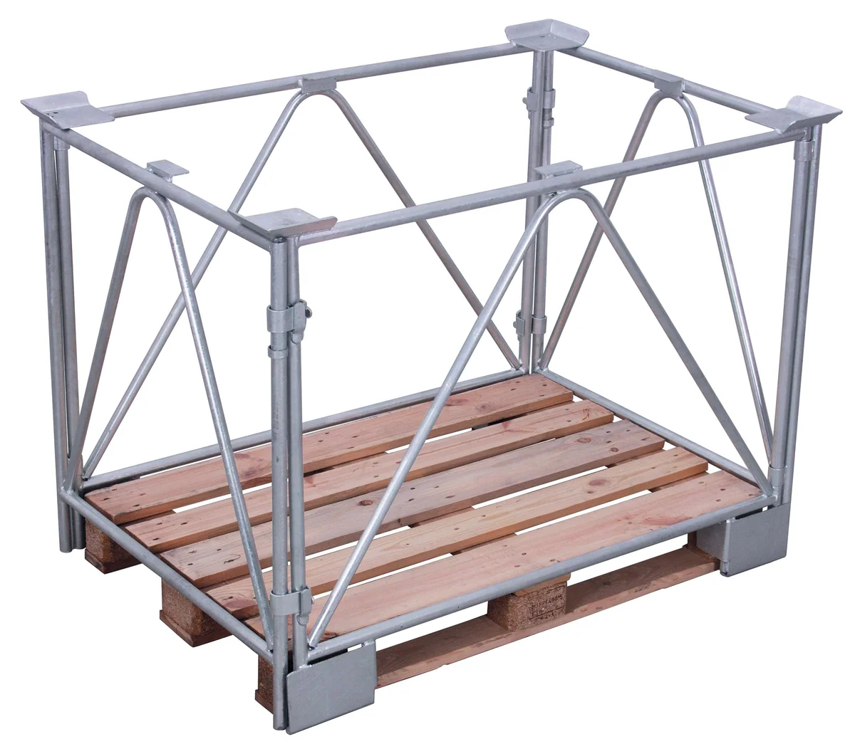 Paletová nadstavba TYP 68, výplň stien trubka, pozinkovaná vpa-080.012 VARIOFIT, 1200 x 800 mm