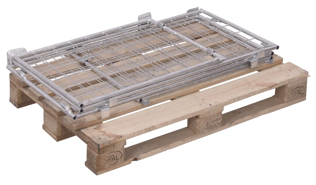 Paletová nadstavba TYP 62, výplň sieťovina, pozinkovaná vpa-080.021 VARIOFIT, 1200 x 800 mm