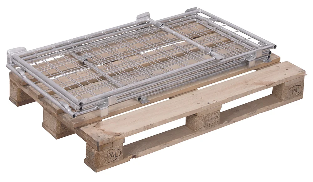 Paletová nadstavba TYP 62, výplň sieťovina, pozinkovaná vpa-100.015 VARIOFIT, 1200 x 1000 mm