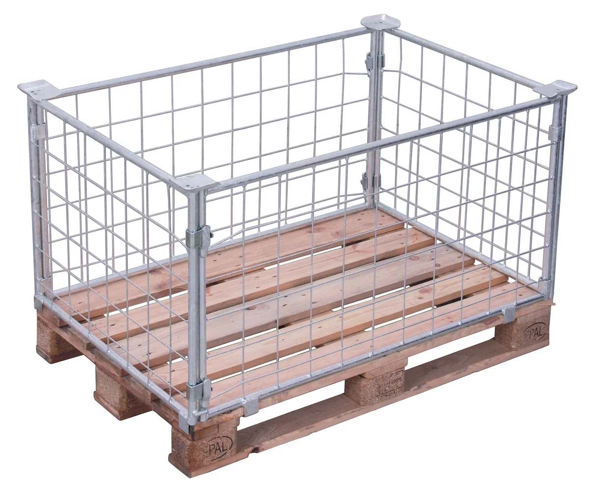 Paletová nadstavba TYP 62, výplň sieťovina, pozinkovaná vpa-100.016 VARIOFIT, 1200 x 1000 mm