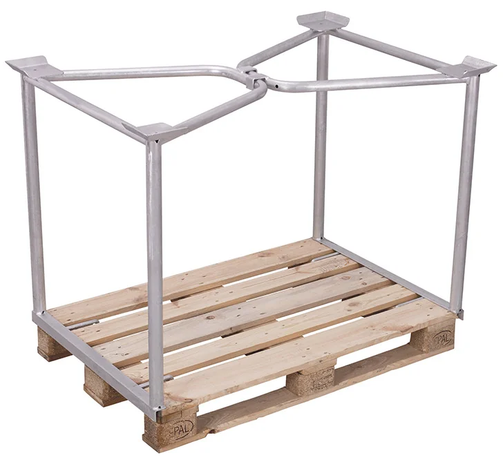 Paletová nadstavba TYP 63, žiarovo zinkovaná, rámová vpa-100.003 VARIOFIT, 1200 x 1000 mm
