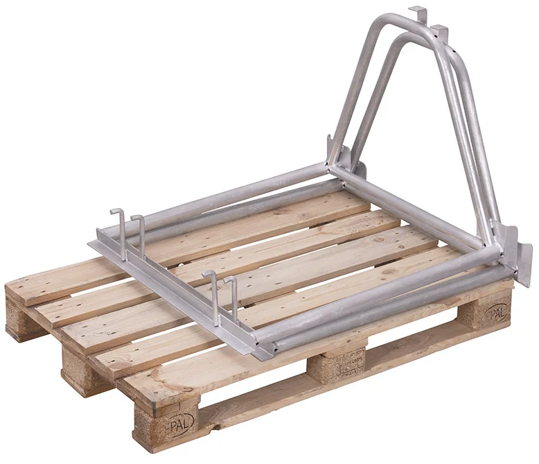 Paletová nadstavba TYP 63, žiarovo zinkovaná, rámová vpa-080.005 VARIOFIT, 1200 x 800 mm