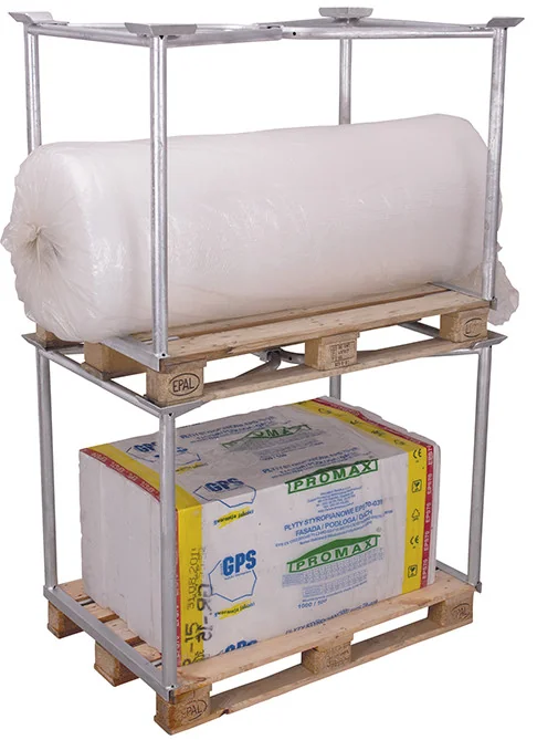 Paletová nadstavba TYP 63, žiarovo zinkovaná, rámová vpa-080.005 VARIOFIT, 1200 x 800 mm