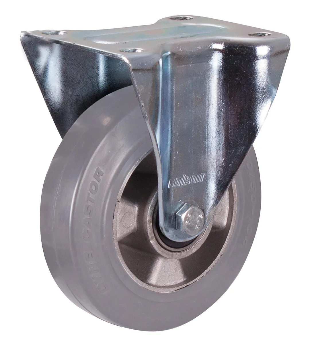 Pevné koleso 160 × 50 mm - elastická plná guma VARIOfit bpg-160.012 - hlavný pohľad