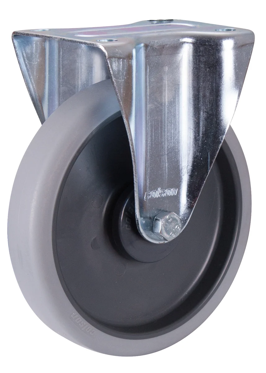 Pevné koleso 200 × 40 mm - sivá termoplastická guma VARIOfit bpg-200.050 - hlavný pohľad