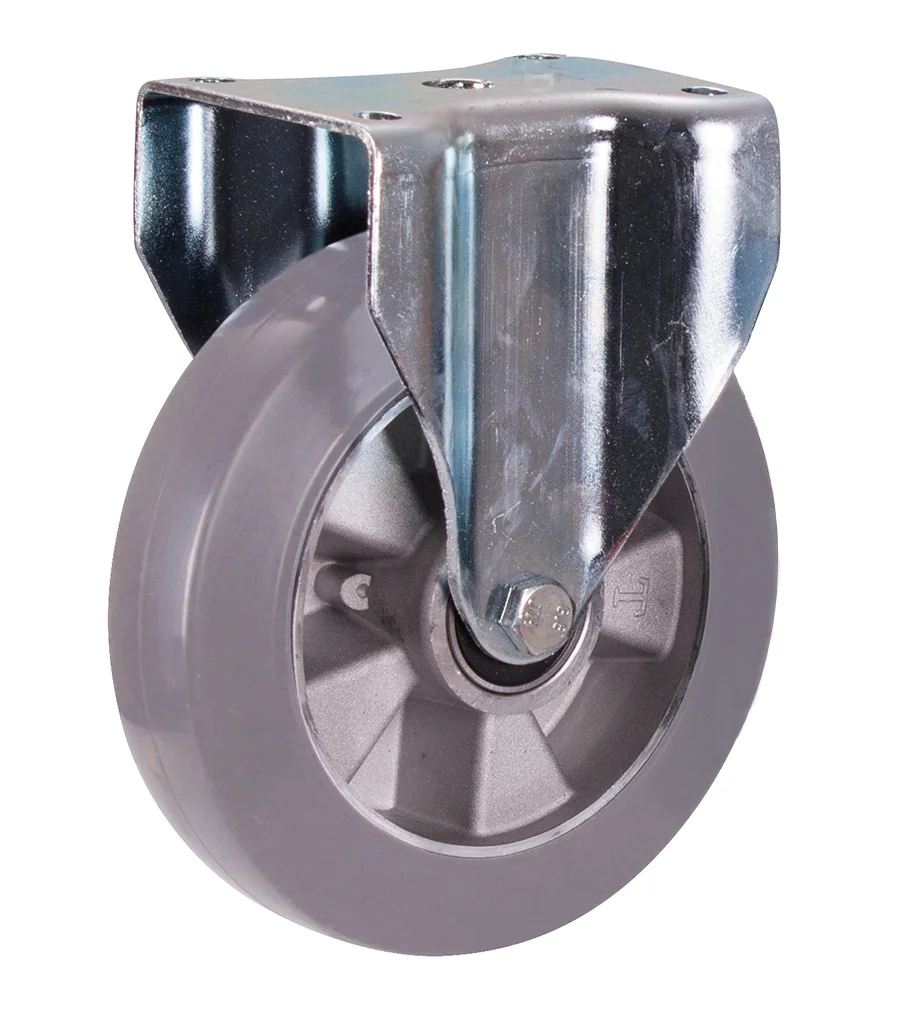 Pevné koleso 200 × 50 mm - elastická plná guma VARIOfit bpg-200.014 - hlavný pohľad