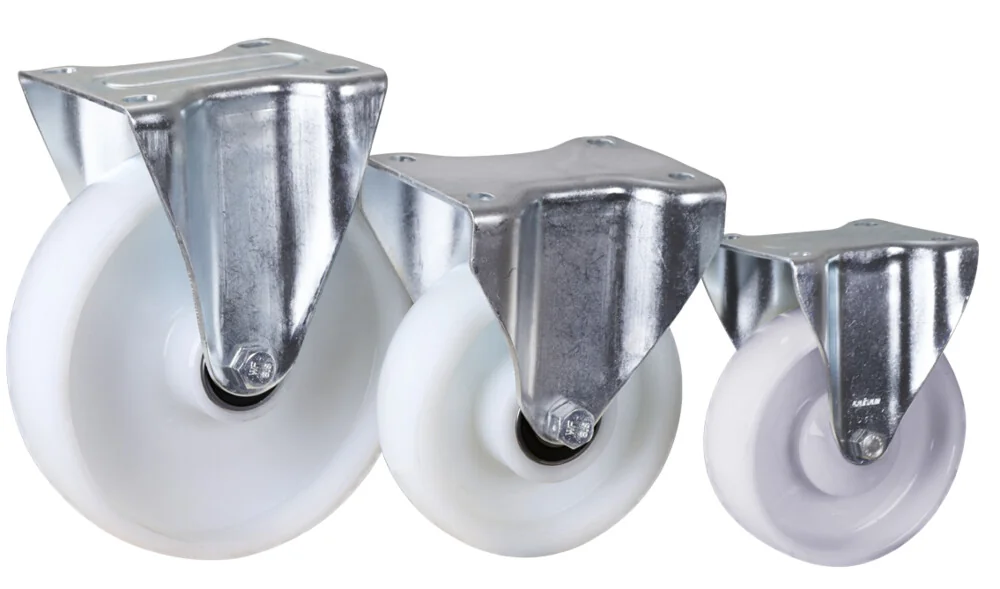 Pevné polyamidové koleso 125 × 38 mm VARIOfit bpp-125.002 - detail vyhotovenia a rámu