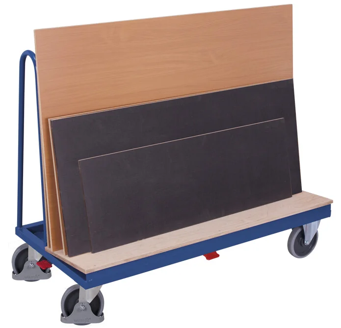 Vozík na doskový materiál, 1500x370 mm, 500 kg, EasySTOP, pl-150.010, VARIOFIT