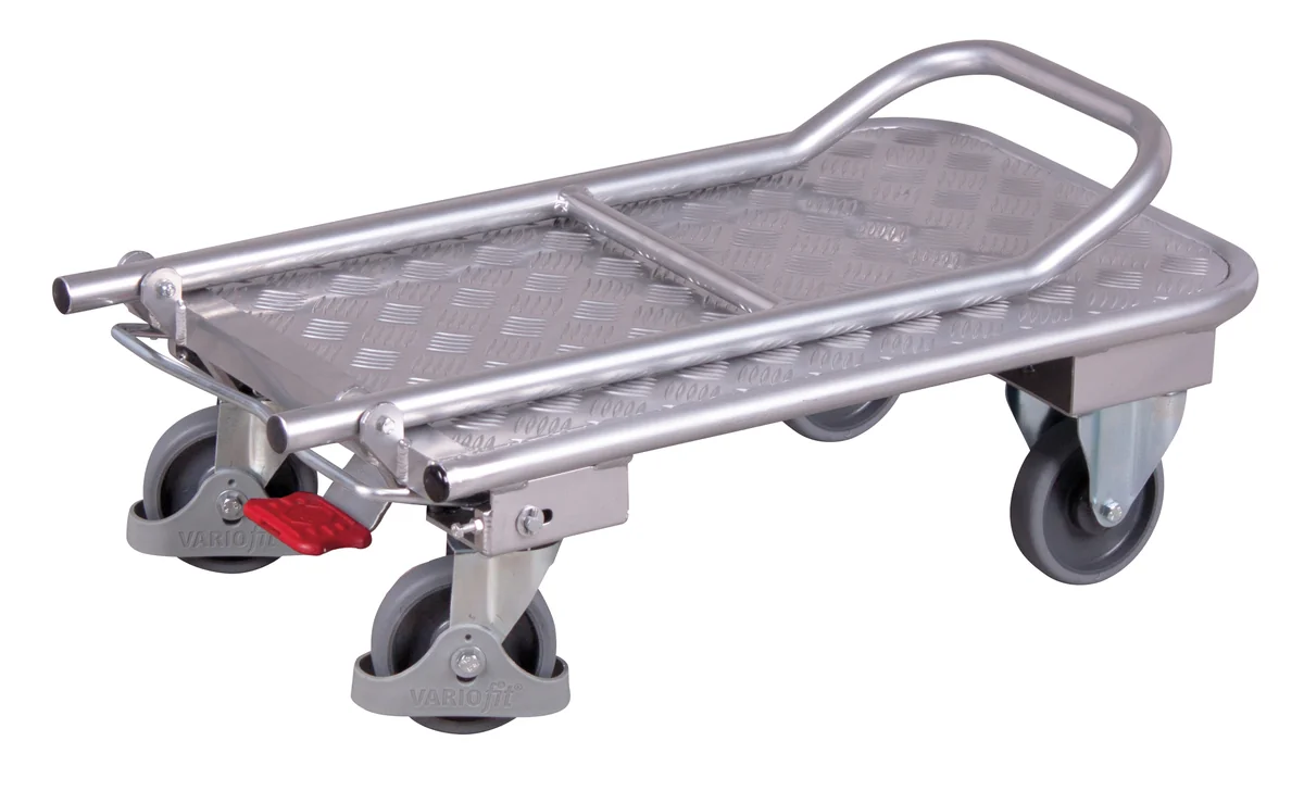 Hliníkový skladací plošinový vozík 720x450 mm VARIOfit ap-450.803 - detail ložnej plochy