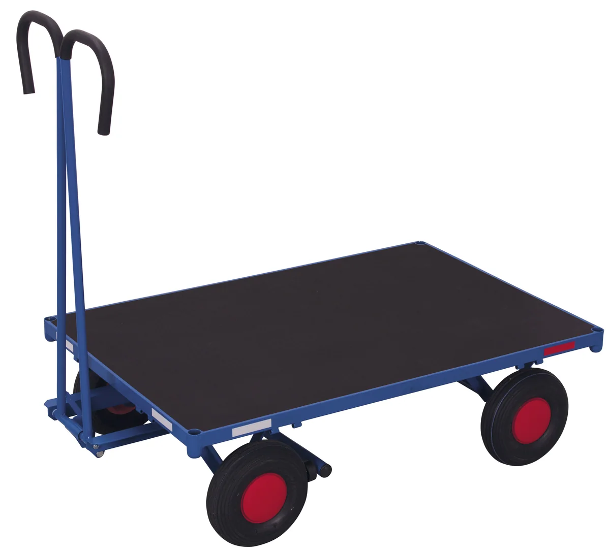 Ručný plošinový vozík s ojom a brzdou zu-05101 VARIOFIT, 1000 x 700 mm, 700 kg