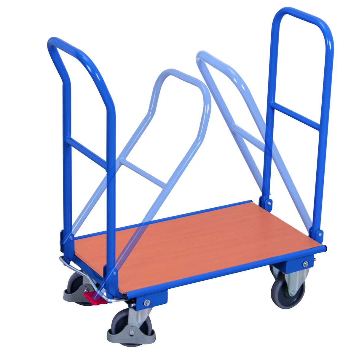 Policový vozík, 2 sklopné madlá, sw-450.803 VARIOFIT, 720 x 450 mm, 150 kg