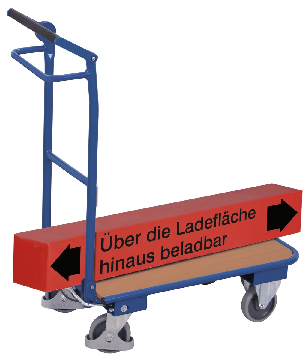 Policový vozík, 1 sklopné madlo, automatická bezpečnostná brzda, sw-450.831 VARIOFIT, 720 x 450 mm, 150 kg