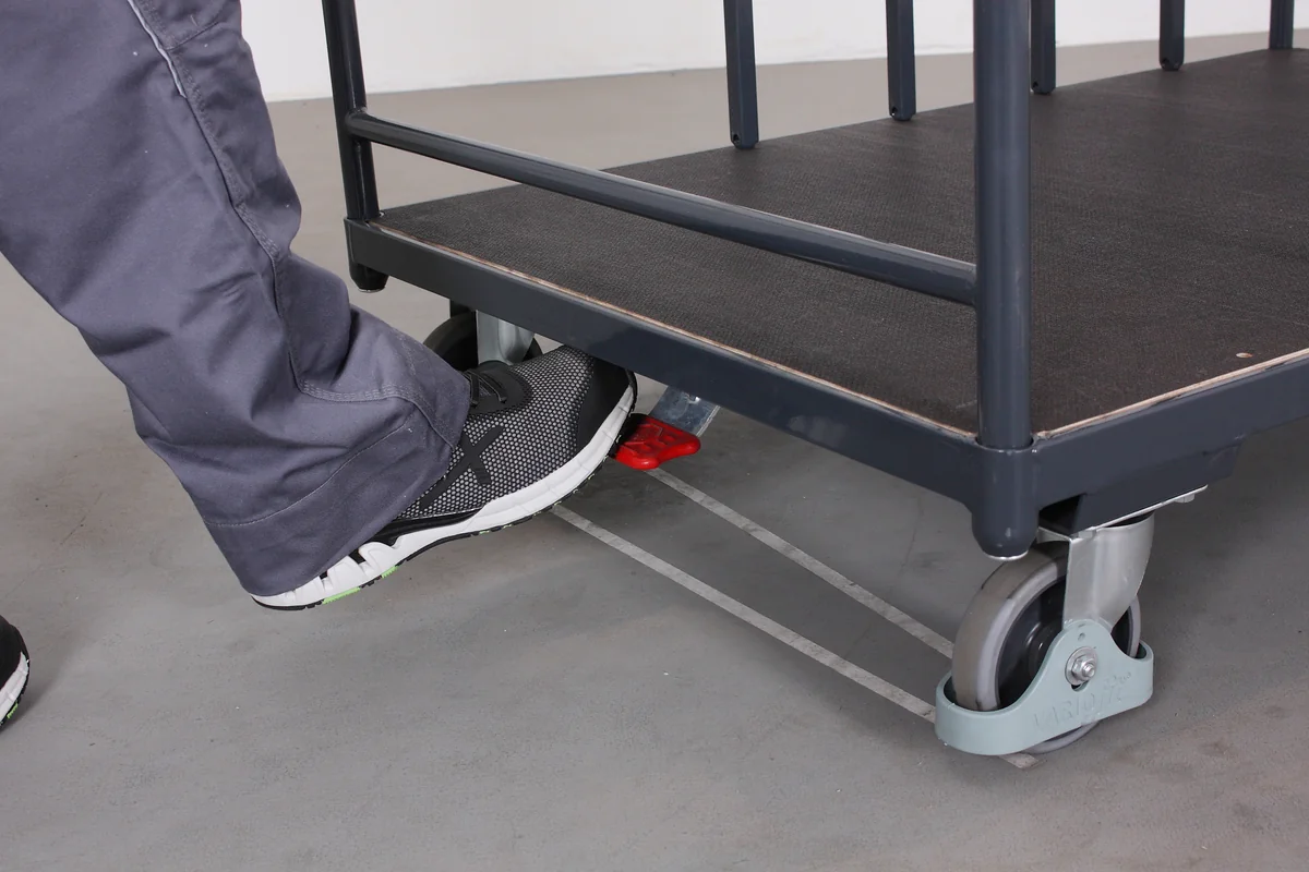 Rozoberateľný vozík na kartóny a obalový materiál VARIOfit sg-119.003 - pohľad z profilu