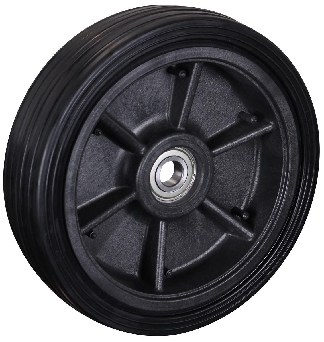 Samostatné antistatické ESD koleso 260 × 65 mm - plná guma VARIOfit ebg-260.001 - hlavný pohľad
